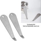AUNMAS 3pcs Portafilter Basket Pry Removal Tool, Stainless Steel Ergonomic Design Quick Easy Cleaning Filter Basket Remover for Home Coffee Brewing