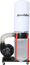 Bucktool 1.5HP Portable Dust Collector, 1100 CFM Workshop Dust Extraction Machine with Mobile Stand