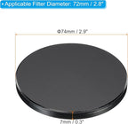 PATIKIL 72mm Lens Cap, Camera Lens Cap Cover Universal Front Metal Lens Filter Stacks Cap Protective Case for 72mm Camera Circular Polarizing Fader ND Filter, Black