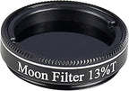 1.25" Telescope Moon Filter - 13% Transmission-Telescope Accessories for Most 1.25" Telescope Eyepiece- Enhance Lunar Viewing