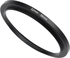 52mm to 58mm Step-Up Ring Filter Adapter,for All Brands UV ND CPL, Metal Ring Step-Up Rings Adapter Filter (52mm-58mm)