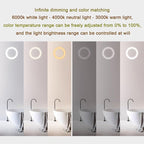 Smart Illuminated LED Bathroom Mirror，Bathroom Mirror with LED Lights，Energy-Saving LED Smart Mirrors，LED Mirror for Bathroom，with Demister Pad and Smart Touch Switch(H50*W70cm/H19.7*W27.6IN)
