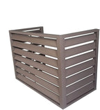 Freestanding Louvered Space Divider, outdoor garbage can enclosures, balcony air conditioning privacy cover, durable, noise reduction, suitable for gardens, balconies, walls, courtyards ( Color : THRE