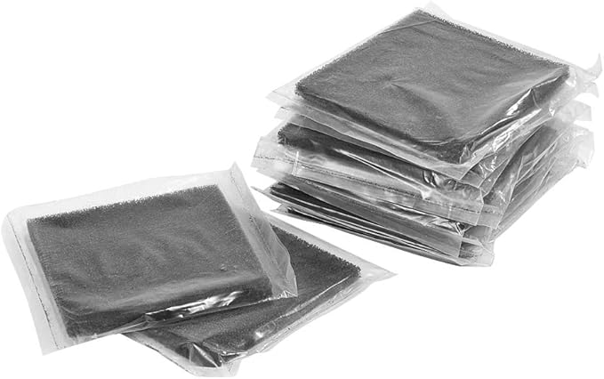 Smoke Absorber Filter, 10pcs Activated Carbon Filters Sponge 13cm x 13cm for Soldering Smoke Absorber Fume, Fume and Smoke Extractor Filters