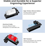 Algolaser Mini Rotary Roller - 360° Adjustable Rotary Roller for Laser Engraver Accessories - Y-axis Rotary Roller Attachment for Cylindrical Objects Tumblers,Bottle – No Laser Function