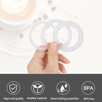 2Pcs Filter with 3Pcs Silicone Gasket Seals for 2 Cup Stovetop Espresso Coffee Maker Replacement Parts for Big Tummy and Straight Stainless Steel Moka Pot