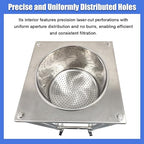 10L Vacuum Buchner Funnel Filtering Kit Glass Vacuum Suction Filter with 304 Stainless Steel Buchner Funnel & Glass Filter Flask Negative Pressure Filtration for Lab Liquid-Liquid Extraction