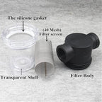 1pc Inline Strainer Kit - High Pressure Filter for Farm Equipment & Garden Hose Systems(1")
