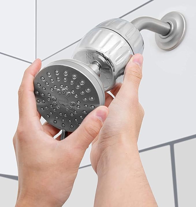 AquaBliss Heavy Duty Shower Filter – Advanced 30x Filtration - Universal Multi-Stage Shower Head Filter Reduces Chemicals, Chlorine & Odors - Oil Rubbed Bronze (SF500)