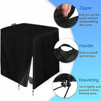 COVER - Sand Filter Pump Cover, Ground Mounted Heavy Duty Fabric Pool Pump Enclosure, Black - Waterproof Pool Sand Filter UV Protection Cover, Pool Filter Winter Cover for Outdoor Units