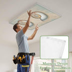 Fluorescent Light Covers for Ceiling Lights Shell Conch Magnetic Light Filters 1 Pack 4x2 ft Vintage Ocean Marine Life Ceiling Lights Cover for Classroom Office School Home Drop Lamp Decor