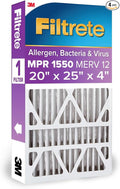 Filtrete High Performance Deep Pleat Filter NDP03-4IN-4, 20 in x 25 in x 4 in (50.8 cm x 63.5 cm x 10.1 cm), 4 packs per case