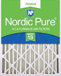 Nordic Pure 16x20x4 (Actual Size: 15 1/2 x 19 1/2 x 3 5/8) Pleated MERV 13 Air Filter 1 Pack