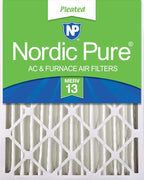 Nordic Pure 20x20x4 (Actual Size: 19 1/2 x 19 1/2 x 3 5/8) Pleated MERV 13 Air Filter 1 Pack