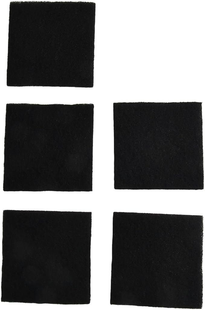 Activated Carbon for Compost Bins, Square 8x8x0.5 cm, Replaceable Compost Bin Insert for Control, Long Lasting Air Purifying Filter, Natural Carbon