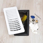 Floor Register Cover Trap, Floor Air Vent Cover Screen for Home Air Vent Filters 5-Pack Floor Vent Mesh Filters Net Trap (4 x 8 Inch)