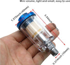 beduan Water Oil Separator Filter, 1/4" NPT Male and Female Thread Spray Gun Filters Air Line Compressor Fitting （Pack of 2）
