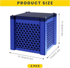 2pcs Cubic Water Trough Filter for Honeycomb Charcoal Activated Carbon Media, Suitable for Fish Tanks, Ponds, Livestock Tanks & Aquarium Purifiers