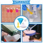 DAOKI 100 Pcs Paper Paint Filters 100 Micron Disposable Paint Paper Strainers for Resin 3D Printer with Collapsible Silicone Funnel, Hook, Clean Tool