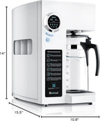 Bluevua RO100ROPOT Reverse Osmosis System Countertop Water Filter, 5 Stage Purification, Counter RO Filtration, 2:1 Pure to Drain, Purified Tap Water, Portable Water Purifier for Home
