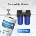 Waterdrop FXHTC Whole House Carbon Water Filter, Replacement for GE® FXHTC, GXWH40L, GXWH35F, Culligan® RFC-BBSA, American Plumber W10-PR, W10-BC, WRC25HD, 10" x 4.5" Cartridge, 5 Micron, Pack of 2
