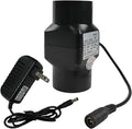 2 Inch Inline Duct Fan 12v Ventilation Fan with Variable Speed Controller Low Noise Inline 22 CFM Blower for Grow Tent Bathrooms Kitchens Black (Color : NO Adjustable Speed)