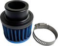 Air Intake Filter - 1" Universal Breather Filter, Automotive Cold Air Filter, Car Valve Cover Oil Breather Turbo Vent Crankcase Cleaner Accessory, Fits Car Motorcycle (Blue)