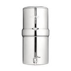 Boroux Compact Gravity-Fed Countertop Stainless Steel Water Filter System | 1.8 Gallons with 2 Authentic Black Foundation Filters