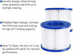 EDOSTORY Hot Tub Filter Replacement Cartridges, Fold White Filter Paper for Many Massage Pool Models Brand
