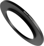 55-77mm Metal Step-Up/Down Ring Adapter Compatible with Mirrorless Cameras DSLR Lens, UV CPL ND Filter Thread Converter, Black