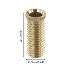 Sink Strainer Screw Connector Brass Alloy Bolts for Wash Basin Strainer Bath Waste Bolt Kitchen Sink Basket Filter Slotted Design for Easy Tightening Copper Color(Brass 3cm)