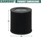 Air Mini PECO-HEPA Tri-Power Filter Replacement, Compatible with Molekule PECO-HEPA Tri-Power Air Mini and Air Mini+ Air Purifier, 2 Pack
