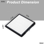 Nail Dust Collector Replacement Filters,1 Pack Nail Tech Dust Collector Filter Square for Electric Nail Dust Collector Machine Manicure Store
