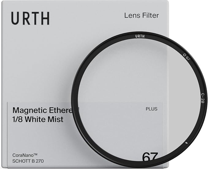 Urth 82mm Magnetic Ethereal White Mist ⅛ Diffusion Lens Filter (Plus) — Cinematic Effect, 20-Layer Nano-Coated Light Dispersing Particles