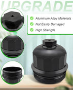 Fuel Filter Housing Cap Fit for GM Duramax 6.6L L5P (Chevy Silverado/GMC Sierra 2500HD 3500HD) 2017-2020，Fit for Cruze 2.0L 2014-2015 Cruze 1.6L 2017-2019 (without TP1015 fuel filter)