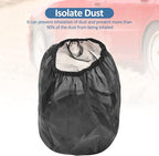 Universal Air Filter Cover, Air Filter Protective Cover Black Car Cold Air Filter Dustproof for High Air Intake Filters (S)