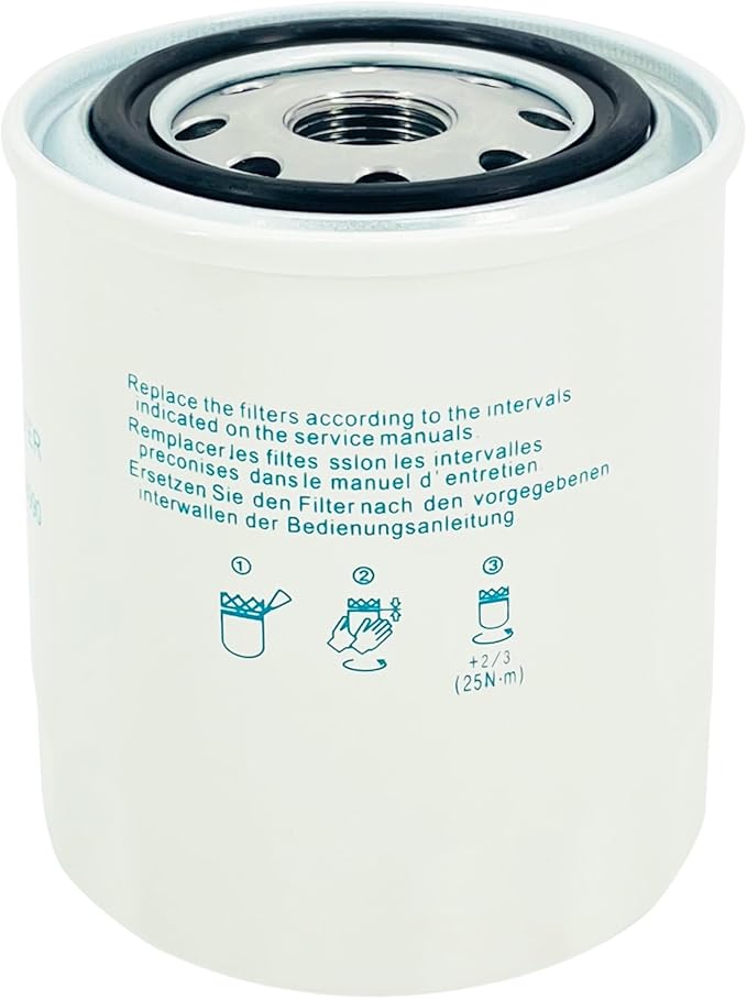Euros K1211-82320 Air Fil-ter Maintenance Kit Fit For Kubota BX22D BX23S BX23D BX1880 BX2360 BX2380 BX2230 Rep HH150-32430/HHK20-36990 Oil/Transmission Filter (White-K1211-82320)