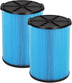 Nispira VF5000 3-Layer High-efficiency Replacement Filter Compatible with Ridgid Wet/Dry Vacs Vacuum 72952 5-20 Gallons WD1450 WD0970 WD1270 WD09700 WD06700 WD1680 WD1851 RV2400A. 2 Packs