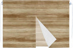 Light Brown Wood Grain Magnetic Double Layer Car Window Shades,Side Window Curtains for Blackout/Breathable Mesh View,Western Farmhouse Barn Door Privacy Sun Shades for Heat/UV Protection 26x20in 1pcs