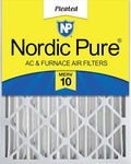 Nordic Pure 16x25x4 (Actual Size: 15 1/2 x 24 1/2 x 3 5/8) Pleated MERV 10 Air Filter 1 Pack