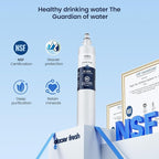 GLACIER FRESH Replacement for RPWFE, RPWF (Built-in CHIP) Refrigerator Water Filter, Compatible with GFE28GYNFS, GFE28GELDS, PFE28KELDS, PFE28KYNFS, GFD28GELDS, PWE23KELDS, PWE23KMKES, 4 Pack
