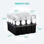 5 Set Monotub with Filter Disks 43.5 Quart Mushroom Grow Kit Vegetable Planting Tray Mini Greenhouse Germination Box for Seeds Growing Starting