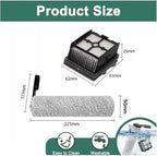 Hand-held Floor Scrubbers Roller Brush Hepa Filter Parts。Compatible for Tineco Floor ONE S5 Combo 。Wet Dry Vacuum Cleaner Replacement Spare