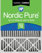 Nordic Pure 20x25x5 (Actual Size: 19 7/8 x 24 7/8 x 4 3/8) Honeywell Replacement Air Filters MERV 13 Plus Carbon 1 Pack