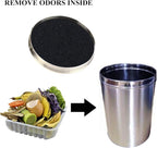7.25inch Kitchen Compost Bin Charcoal Filter Replacements, Compost Pail Replacement Carbon Filters 7.25 inch, Round