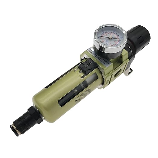 Pneumatic AW3000-02D/03D 3/8 Inch Automatic Drain Air Filter Pressure Regulator Combo Piggyback(AW3000-03D)