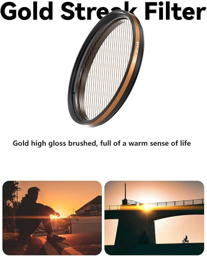 Fotorgear Camera Lens Filter,67mm Clip On Filters Professional Photography for Camera Lens, 67mm Universal Phone Polarizer Filter CPL ND Black Mist Gold Streak for iPhone Xiaomi Huawei (Black Mist)