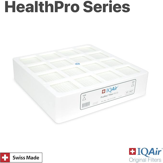 IQAir PreMax Prefilter - Genuine Replacement Air Filter For IQAir HealthPro Series - Controls Coarse and Fine Particles - Dust, Mold Spores, and Powder - Swiss Made Filters For Air Purifiers