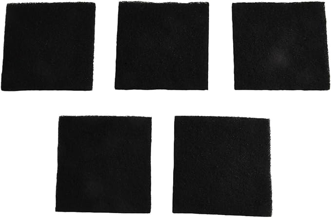 Activated Carbon for Compost Bins, Square 8x8x0.5 cm, Replaceable Compost Bin Insert for Control, Long Lasting Air Purifying Filter, Natural Carbon