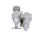 PneumaticPlus SAU320T-N03G-MEP Air Filter Regulator Combo 3/8" NPT -T-Handle, Manual Drain, Metal Bowl